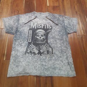 Women's T-shirt -MisFits Terror Lost in Space Graphic Tie-Dye T-Shirt Size XL
